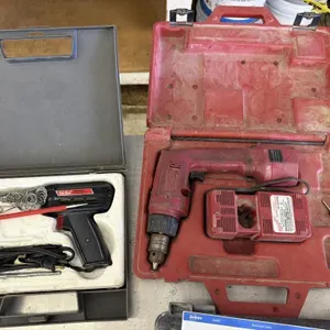 Soldiering Gun & Milwaukee Cordless Drill