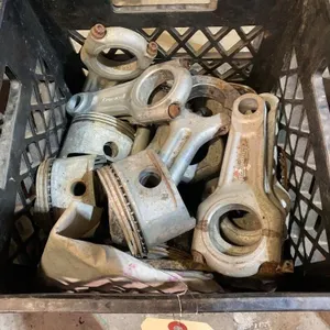 Milk Crate full of Pistons and Rods