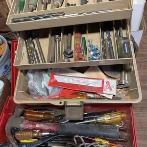 Woodworking box - bits, toolbox with supplies