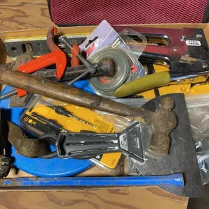 Bag with Tools, Fire Extinguishers, miscellaneous.