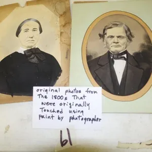 ORIG PHOTS FROM 1800'S WERE ORIG TOUCHED USING