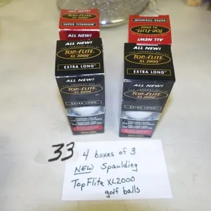 4- BOXES SPAULDING TOP FLITE GOLF BALLS