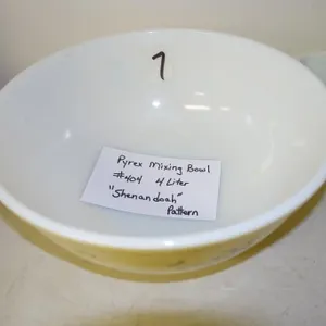 PYREX MIXING BOWL #404 4L SHANANDOAH PATTERN