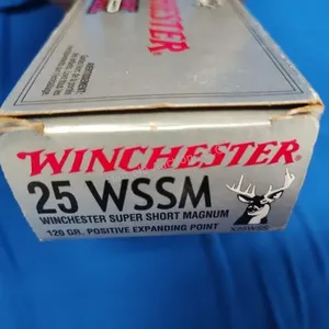 .25 WSSM ammo 1 full box