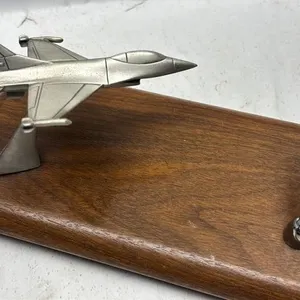 Vintage Airplane Fighter Jet Desk Pen Holder
