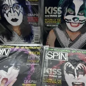 Vintage KISS Magazine SPIN Lot rock n roll