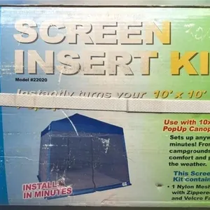 Canopy factory screen insert kit 10 x 10  ft