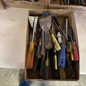 Large Lot of Screwdrivers. Scrapers etc