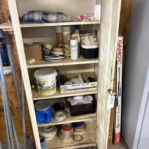 Metal Cabinet w/contents.