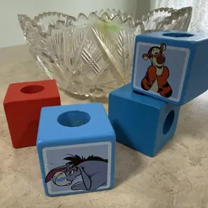 Crystal bowl of blocks