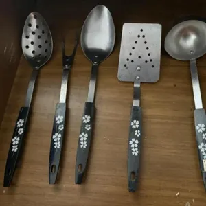 Vintage stainless cooking utensils