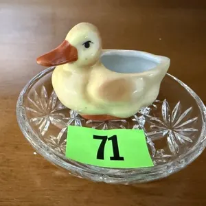 Duck toothpick holder, coaster