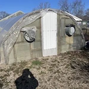 15� x 48� greenhouse w heater- buyer must remove