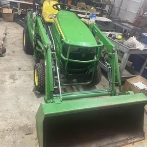 John Deere 1023E w/ H120 bucket - quick hitch not
