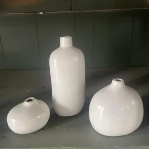 Three ceramic vases