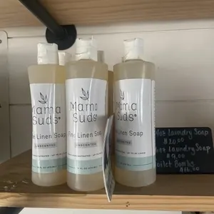 9 bottles mama�s suds fine linen soap