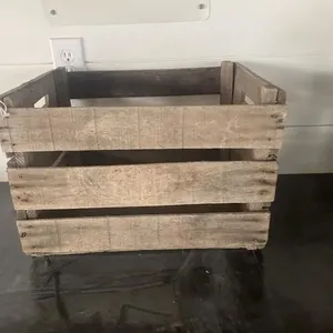 Wooden slated crate