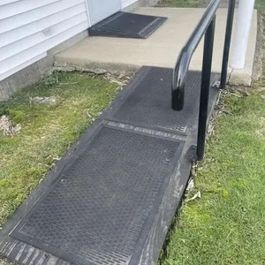 Two small handicap ramps
