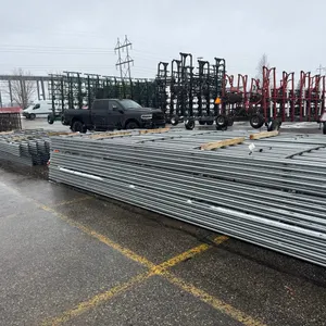 New bundle of 10 continuous fence panels- 20’ x 6 bar w/ 1 ¼” x 14 ga round tubing-Sales Tax (Pictures show multiple panels, 10) panels per lot only)