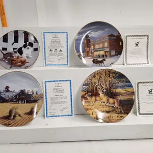 Terry McLean Collector Plates (4), includes certificates