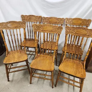 Press Back Chairs (6)