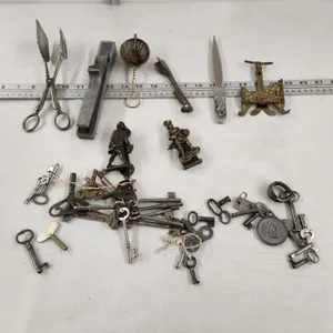 Skeleton Keys, Vintage Brass Door Knockers (2)
