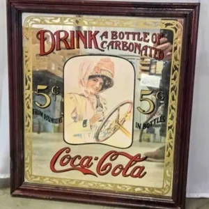 Coca-Cola mirror, 19" x 17"