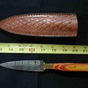 Double Edge Dagger Knife With Sheath