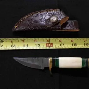 Straight Back Knife With Sheath
