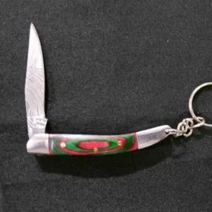 Miniature Folding Pocket Knife With Keychain