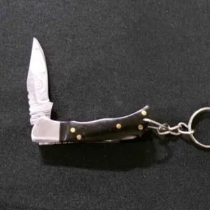 Miniature Folding Pocket Knife With Keychain
