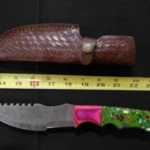 Stright Back Knife With Sheath