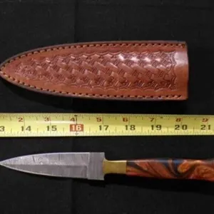 Double Edge Dagger Knife With Sheath