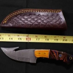 Gut Hook Knife With Sheath