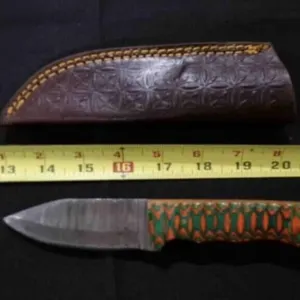 Spear Point Knife With Sheath