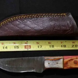 Straight Back Knife With Sheath