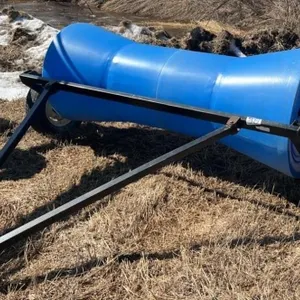 Blue 8FT. Poly Swath Roller. #LOC: OK Tire