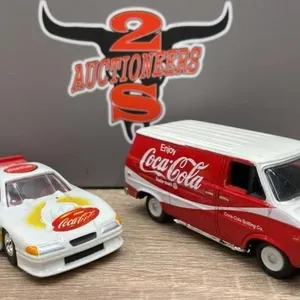 2 Johnny Lightning Coca-Cola Cars.