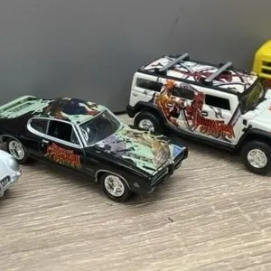 4 Johnny Lightning Marvel Spider Man Cars.