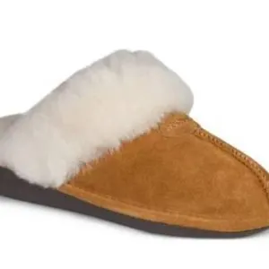 Nuknuuk Ladies' Slippers, Size 9, Tan with White Lining
