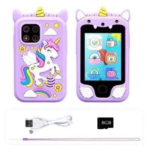 Purple Touch Smartphone Toy with Unicorn Design – Includes Charging Cable