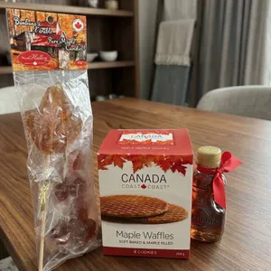 Canadian Maple Treats Gift Set Including Waffles, Syrup, and Candies