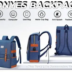 Ronyes College Backpack Blue (R-203-Lar)