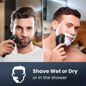 Shpavver Shaver Electric RQ8295 Wet & Dry With LED Display