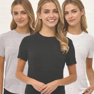 Bench Ladies Comfort T-Shirts, 3-Pack, Size Small (S/P)