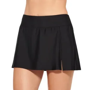 Christina High Waisted Swim Skirt , Size Large, Black