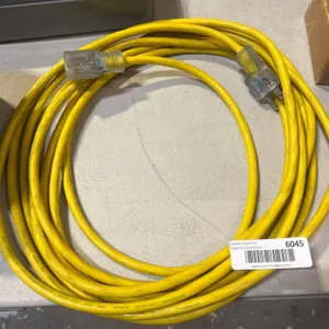 Yellow 30-Amp 125-Volt Electrical Extension Cord, 25 Ft