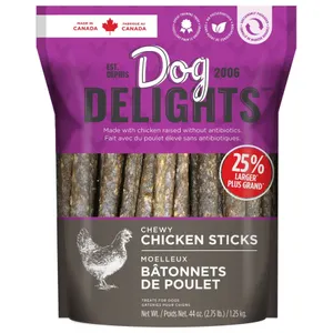 Dog Delights Chewy Chicken Sticks 2.75lb (1.25 kg) for Dogs