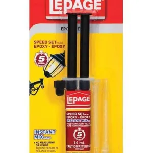 Lot of 4 LePage Speed Set Epoxy Syringes, 14 mL Each