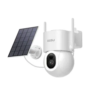 Aosu SolarCam D1 MAX Wireless Security Camera and Spotlight, 400 Lumens